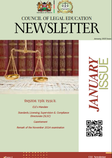 CLE Newsletter- January 2025 issue